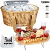 Hap Tim Wicker Picnic Basket Set for 4 with Mini