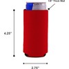 Blank 8.4 oz. Neoprene Collapsible Mini Slim Coolie (4, Bright