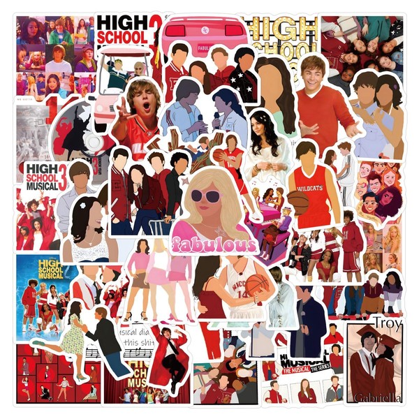 Yuyul 55Pcs High School Musical Stickers, Youth Love Movie Stickers