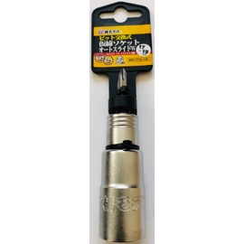 Tsubaki Model BW-1719-12K Bit Interchangeable Socket Auto Slide W 0.25 inch (6.35 mm) Bit Interchangeable Type
