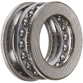 FAG 51106 Grooved Race Thrust Bearing, Single Row, Open, 90° Contact Angle, Steel Cage, Metric, 30mm ID, 47mm OD, 11mm Width, 5600rpm Maximum Rotational Speed, 7500lbf Static Load Capacity, 3750lbf Dynamic Load Capacity