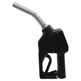 BORRITT Black 3/4'' inch NPT Automatic Shut-Off Fuel Nozzle Fuel Refilling Tool Perfect For Gas Stations,Industry,Transportation Used for diesel,gasoline,kerosen(13/16"Spout Max Flow Rate 16 GPM)