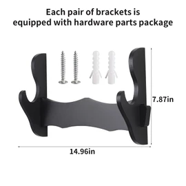 Samurai Sword Wall Mount-Katana Stand Wall Mount-(1 Layer) Sword Wall Mount Display-Samurai Sword Wall Mount 2 Tier-Sword Wall Mount-Martial Arts Swords Mount Display(Swords Not Included)