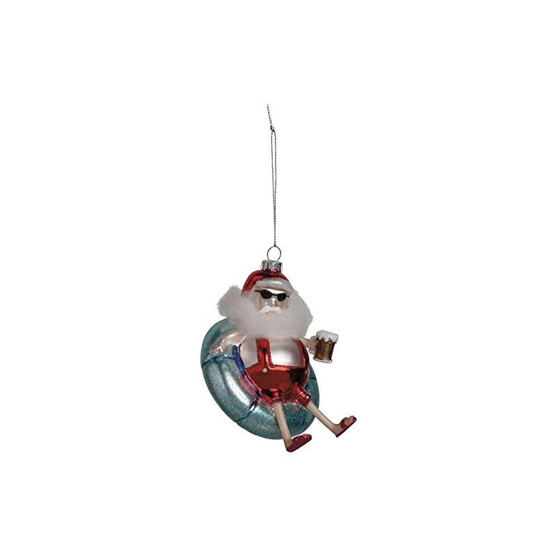 Primitives by Kathy Glass Ornament - Santa Floaty