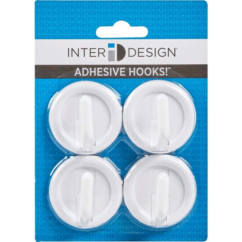 interDesign Utility Hooks, Self-Adhesive Organizers for Entryway, Kitchen, Bathroom, Office