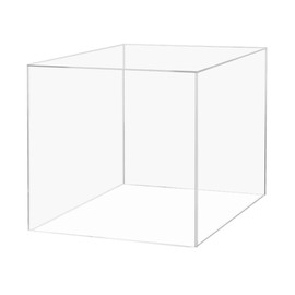 15" x 15" Clear Acrylic Display Box with One Open Side No Lid Versatile Square Plexiglass Retail Product Riser or Merchandise Storage Bin No Assembly by Marketing Holders
