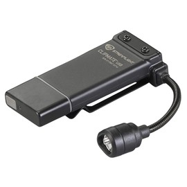 Streamlight 61125 ClipMate 70 Lumen USB Rechargeable Clip-On Light, with White and Red LEDs, Black