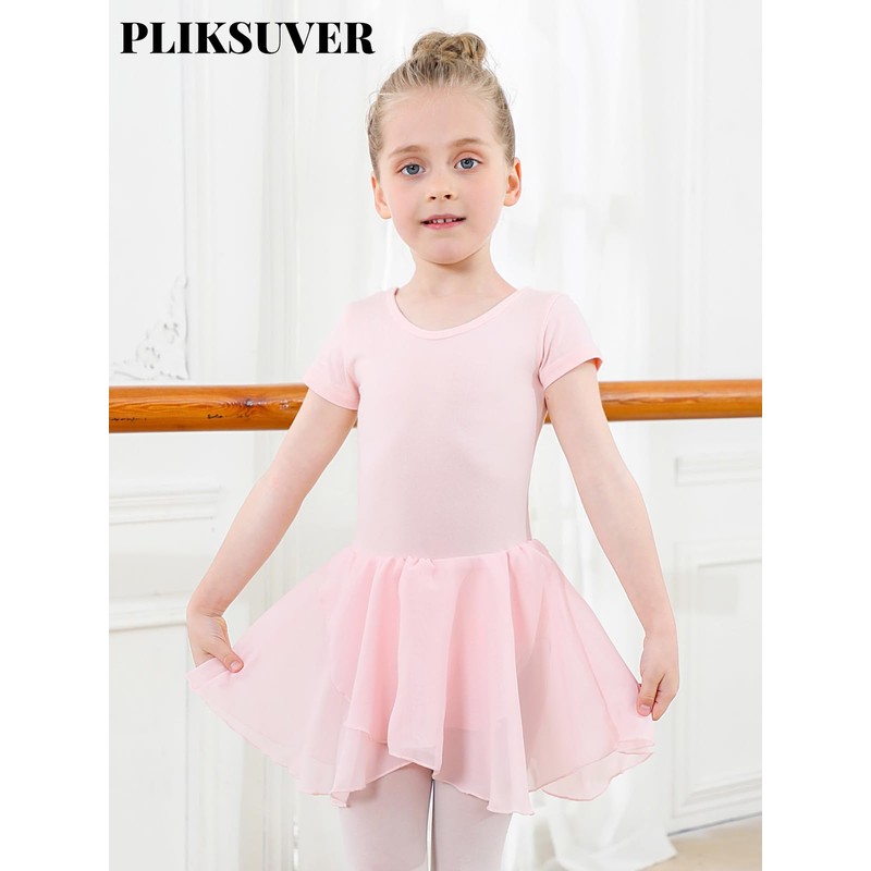 Ragazza Vestito da Balletto Body Danza Tutu Body Morbido Cotone