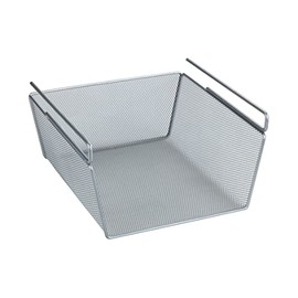 Wenko 53142100 Basket, Matt Silver, 28 x 14 x 23 cm