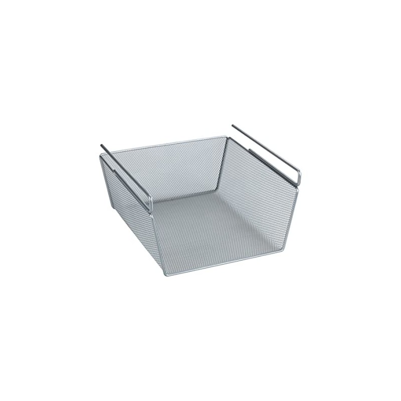 Wenko 53142100 Basket, Matt Silver, 28 x 14 x 23