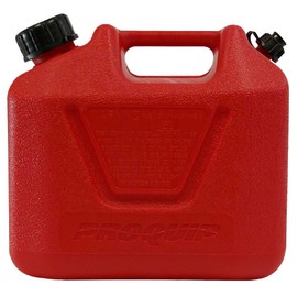 Pro Quip Plastic Unleaded Fast Pour Fuel Can, 5 Litre Capacity, Red