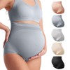 Momcozy Women's Maternity High Waist Underwear Pregnancy Soft Seamless Maternity