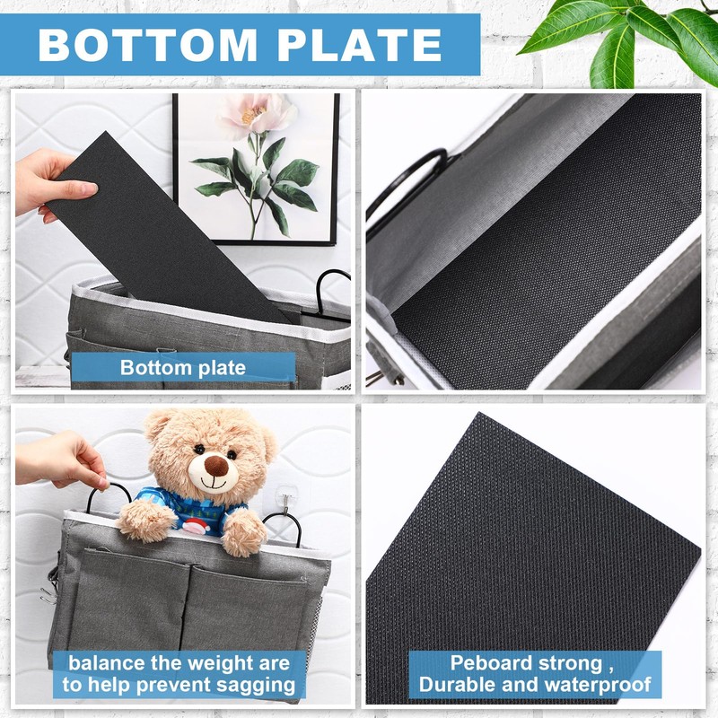 Berlune 6 Pcs Wall Hanging Storage Bag Wall Organizer Bag