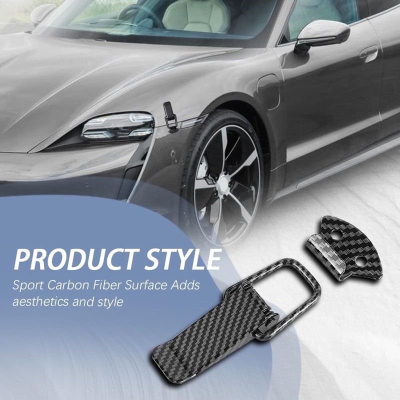 Kutyun 2PCS Bumper Clips, Quick Release Fastener Kit, Carbon Fiber