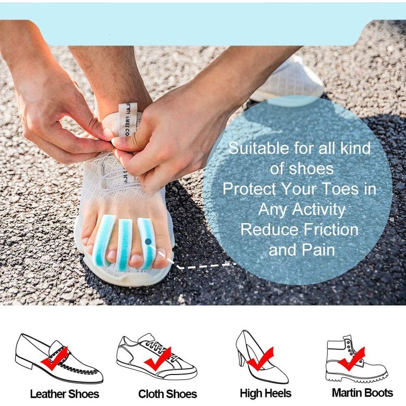 Foam Toe Separators for Overlapping Toes - 3 Layer Foam
