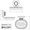 MaxHold No Drilling Suction Cup Soap Dish - Vaccum System