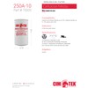 Cim-Tek 70005 10-Micron Particulate Fuel Filter - CIM250AE10