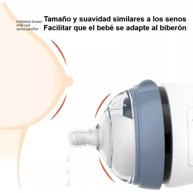 Biberón De Bebé De Silicona Antiaflatulencia 8onza/240ml