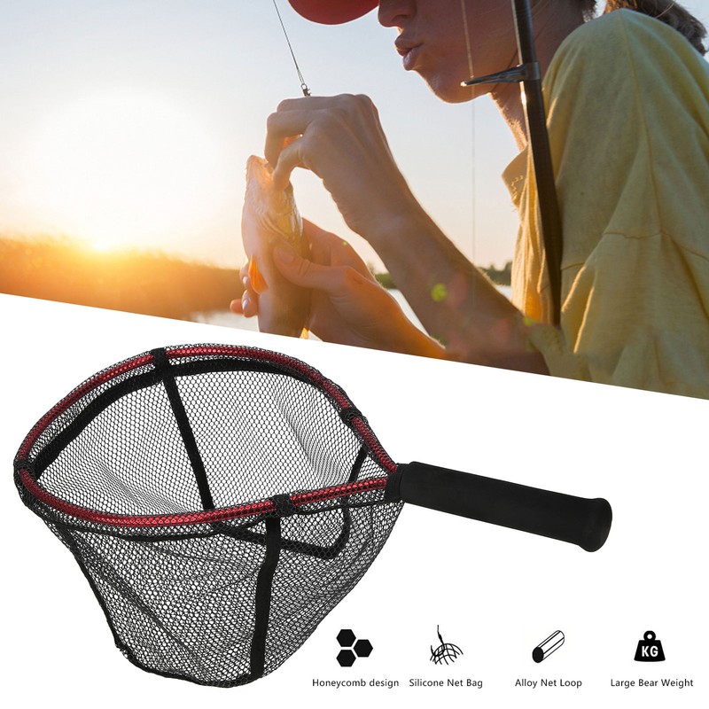 Fishing Net Bag Aluminium Alloy Handheld Diddlenet Lure Portable Small
