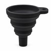 Collapsible Silicone Funnel for Car Fluid Refills – Black Foldable