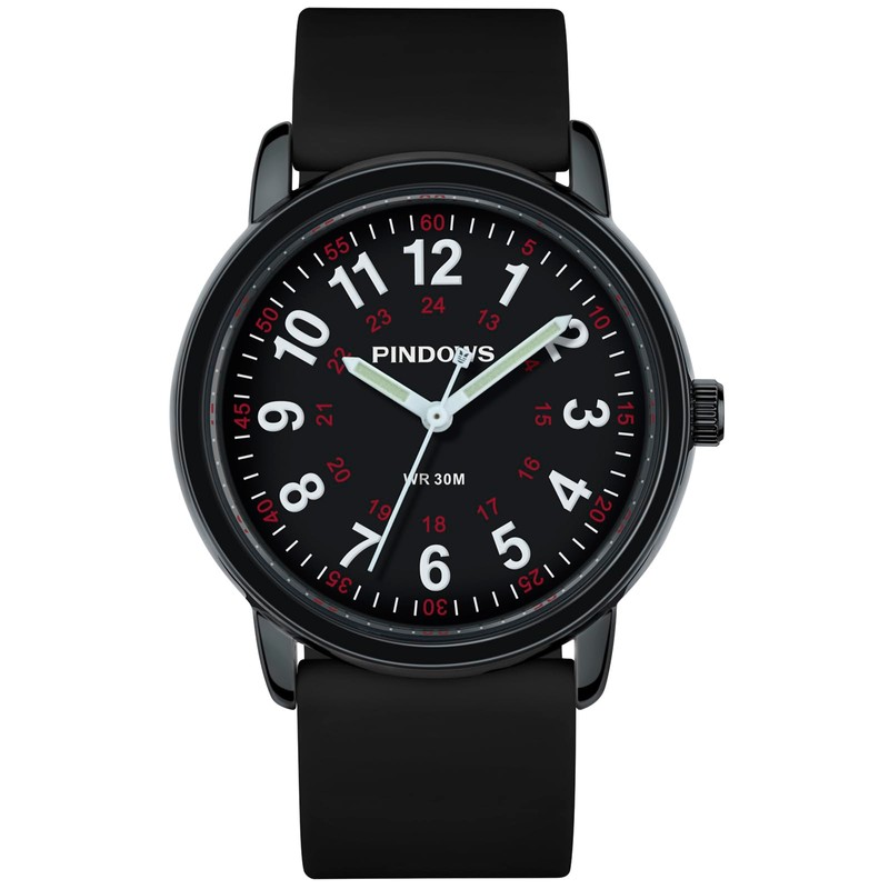 PINDOWS Women Watches, Student Unisex Analog Quartz Women Wrist Watch,