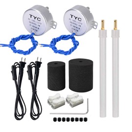 2PCS Cup Turner Motor Synchronous Synchron Motor 50/60Hz AC 100~127V CCW/CW 4W with 7mm Flexible Coupling Connector For Hand-Made, School Project, Model (5-6RPM)