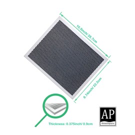 Amazinpure 3 pack 97007696 8.75 x 10.5 in Charcoal Range Hood Filter Compatible with Whirlpool W10355450 Broan Nutone 6105C 41F 413023 41000 46000 11000 4341999 4378581 1172266 5-3082 51113711