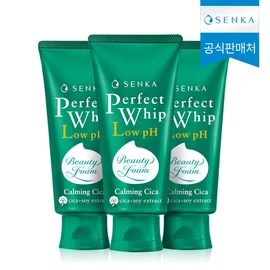 Senka Perfect Whip Low pH Calming Cica 100g 3pcs / 센카 퍼펙트 휩 로우 pH 카밍 시카 100g 3개