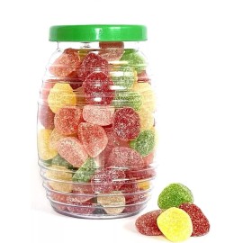 Mini Vitrolero De Plastico Dulcero 1lt 4 Pzs Con Tapa Plana