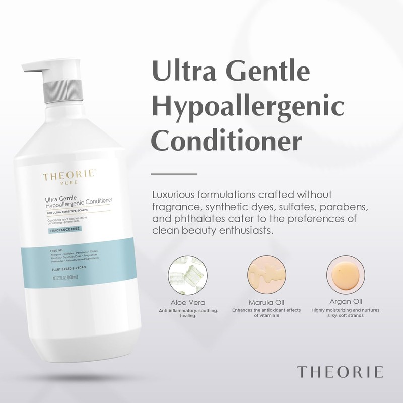 Theorie Pure Collection Hypoallergenic Conditioner -Plant-Based & Vegan - for