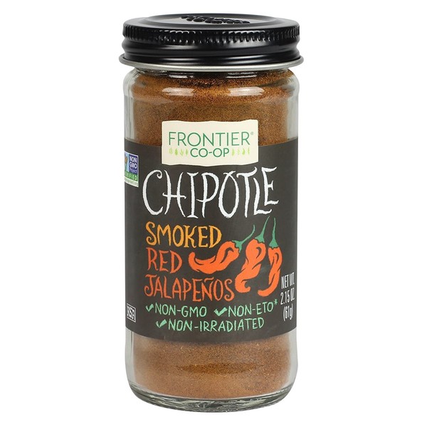 Frontier Herb Ground Chipotle Pepper, Vegan, 2.15 Ounces (Pack Of