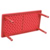 Flash Furniture 24''W x 48''L Rectangular Red Plastic Height Adjustable