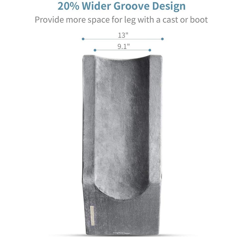 LightEase Memory Foam Leg Support and Elevation Pillow w/Dual Handles