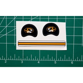 2019 - Missouri Mizzou Tigers "Y" Football Gumball Helmets *DIECUT DECALS ONLY*