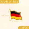 Pack of 10 Germany Pins, Germany Flag Pin for Clothing,