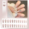 Nail Tips, Popular False Nails, 24 Pieces, Glossy, 3D Nail