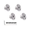 4 Pcs 4mm Rigid Flange Couplings,Rigid Guide Steel Model Coupler