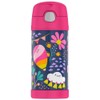 Thermos FUNtainer Insulated Stainless Steel Bottle 355ml, Whimsical Clouds