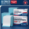 Tear-Resistant Disposable Bed Pads 36" x 30" 50 Count Absorbent