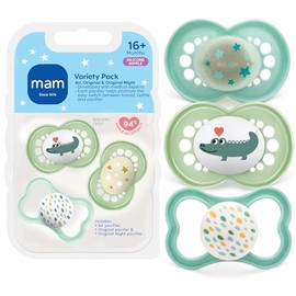 Chupete, más de 16 meses, paquete variado (1 original, 1 aire + 1 chupete nocturno), unisex, 3 unidades