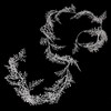 Christmas Concepts® 1.8m (6ft) Silver Glitter Leaf Garland - Floral
