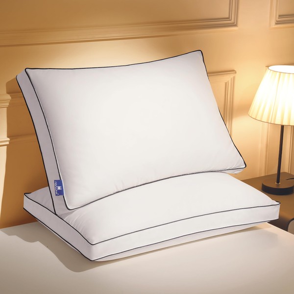 Mosluna Feather Down Pillows King Size Set of 2 with