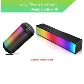 eeTao 5V USB Type C Charging Cable Compatible with AFK BT528 BT601 Portable Bluetooth Wireless Speaker Computer Speaker Battery DC5V 5VDC 5.0V Power Cord Cable