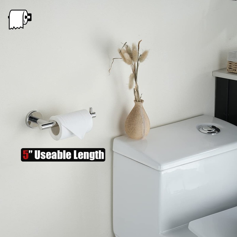JQK Bathroom Hardware Towel Bar Set, 5-Piece Bath Accessories Set