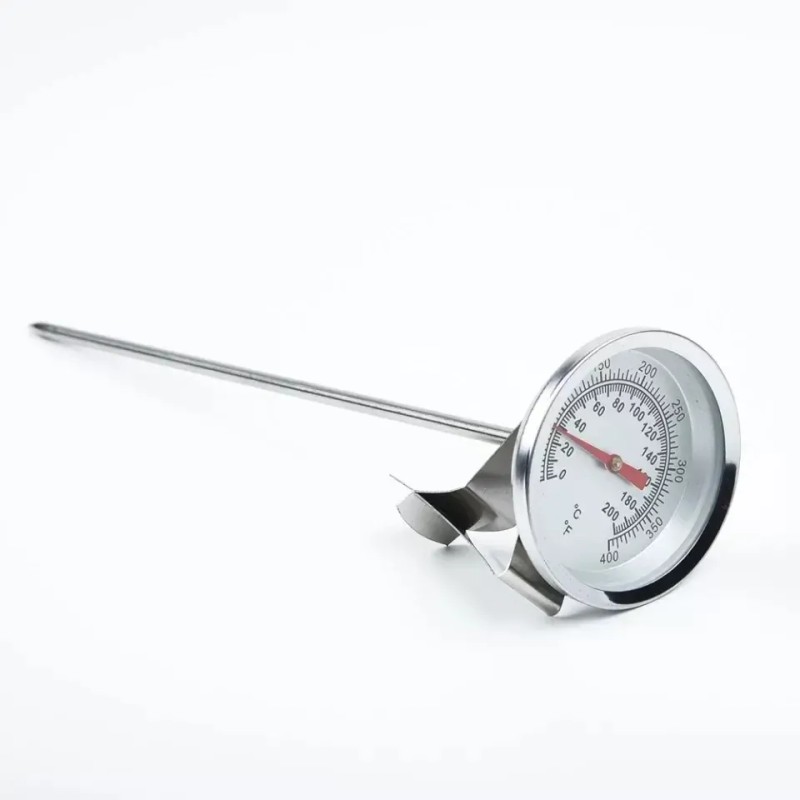 Termómetro 0 A 200°c Acero Inox Con Pinza, Vástago De