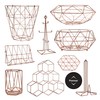 Premier Vertex Copper Plated Metal Storage Basket 31 x 31