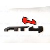 Auto 4PCS Grill Door Rear Matte Black AT4 OVERLAY Emblems