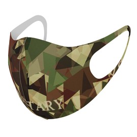 Design 011598 Mask, Set of 2, Polyester, Washable, Cloth Mask, XL, Large, Men's, Camouflage Pattern
