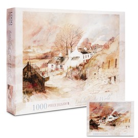 Lakeland Art World 1000 Piece Jigsaw Puzzles for Adults, Lake District, Little Langdale Farm & Lakes, Featuring Beautiful Watercolor Artwork, Measuring 68.5 x 49cm for a Stunning Landscape Experience