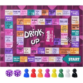 Drinking Board Game for Adults, Funny Drinking Games for Parties, Large Table Game, Dice Game, Gift, Party Games for Festival, Interactive Drinking Board Games for Adults, Drinking Games for Families